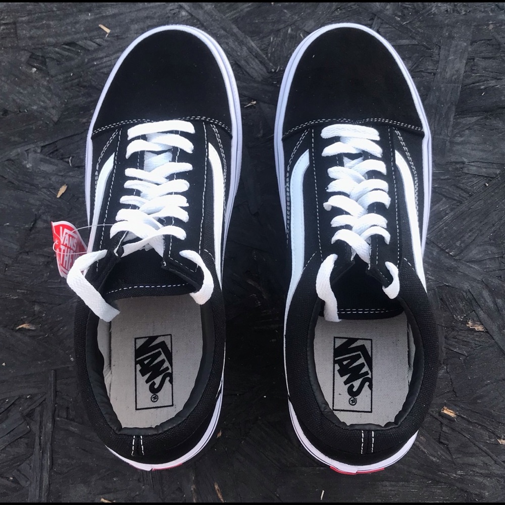 Black Vans Old Skool Sneakers Size 10.5